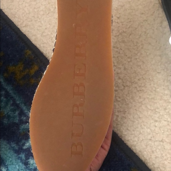 Burberry logo print Espadrilles in blue - Picture 4 of 5